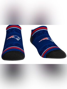 New England Patriots Rock Em Socks Unisex Super Fan Low-Cut Sock S/M
